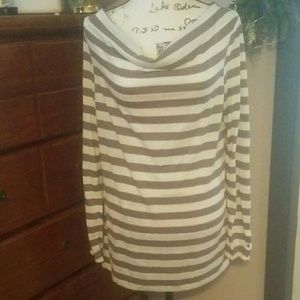 Loft Cowl neck long sleeve tshirt